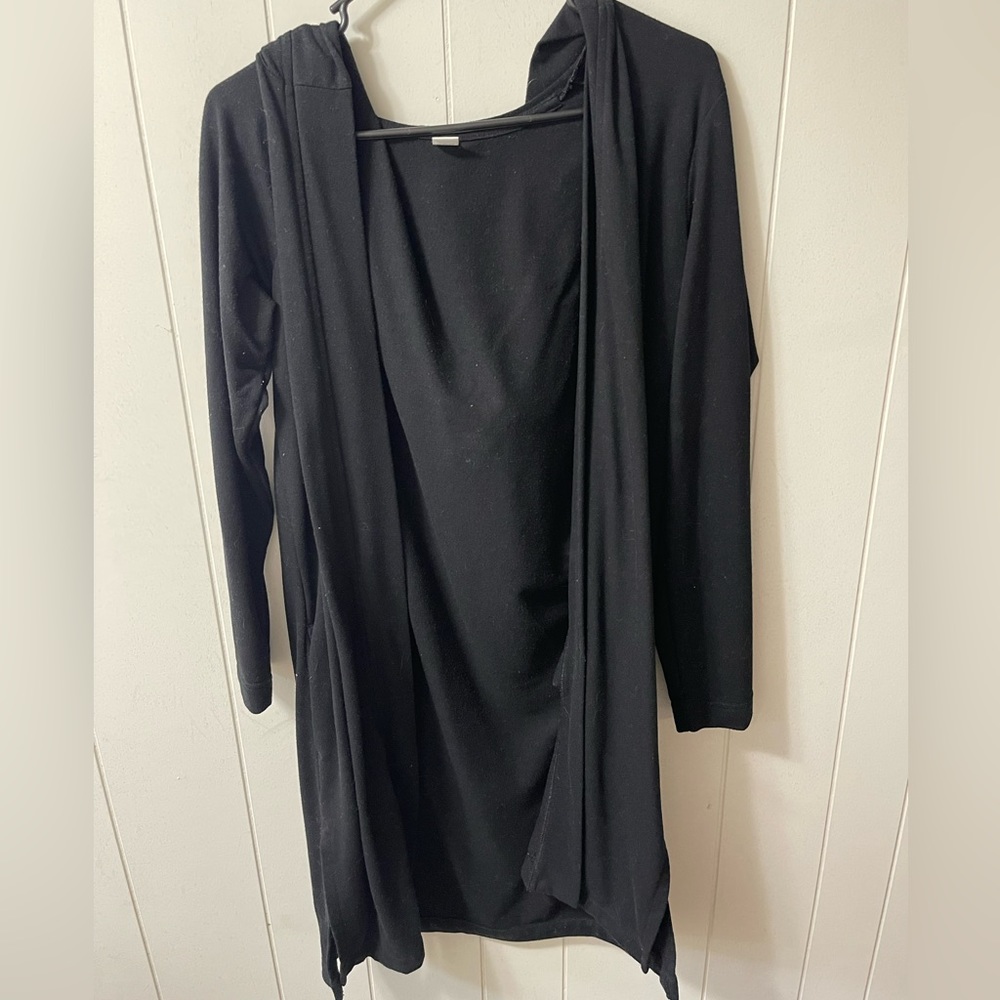 Old navy long cardigan with hood